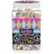 Harlequin & Peace Signs Dog Treat Jar (Personalized)