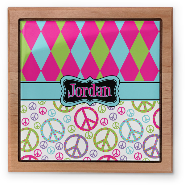 Harlequin & Peace Signs Pet Urn - Apvl