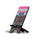 Harlequin & Peace Signs Cell Phone Stand (Large) (Personalized)
