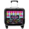 Harlequin & Peace Signs Pilot Bag Luggage with Wheels