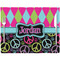Harlequin & Peace Signs Placemat with Props