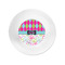 Harlequin & Peace Signs Plastic Party Appetizer & Dessert Plates - Approval