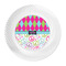 Harlequin & Peace Signs Plastic Party Dinner Plates - Approval