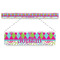 Harlequin & Peace Signs Plastic Ruler - 12" (Personalized)