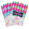 Harlequin & Peace Signs Playing Cards - Hand Back View