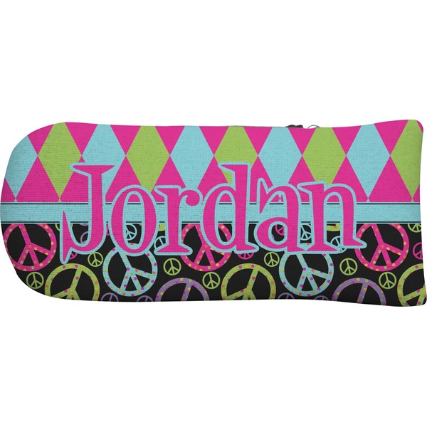 Harlequin & Peace Signs Putter Cover (Front)