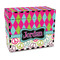 Harlequin & Peace Signs Recipe Box - Full Color - Front/Main