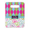Harlequin & Peace Signs Rectangle Trivet with Handle - FRONT