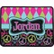 Harlequin & Peace Signs Rectangular Trailer Hitch Cover (Personalized)