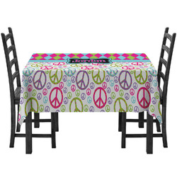 Harlequin & Peace Signs Tablecloth (Personalized)