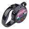 Harlequin & Peace Signs Retractable Dog Leash - Angle