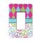 Harlequin & Peace Signs Rocker Light Switch Covers - Single - MAIN