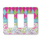Harlequin & Peace Signs Rocker Light Switch Covers - Triple - MAIN