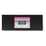 Harlequin & Peace Signs Rubber Bar Mat (Personalized)