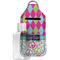 Harlequin & Peace Signs Hand Sanitizer & Keychain Holder - Large (Personalized)