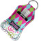 Harlequin & Peace Signs Sanitizer Holder Keychain - Small in Case