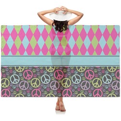 Harlequin & Peace Signs Sheer Sarong
