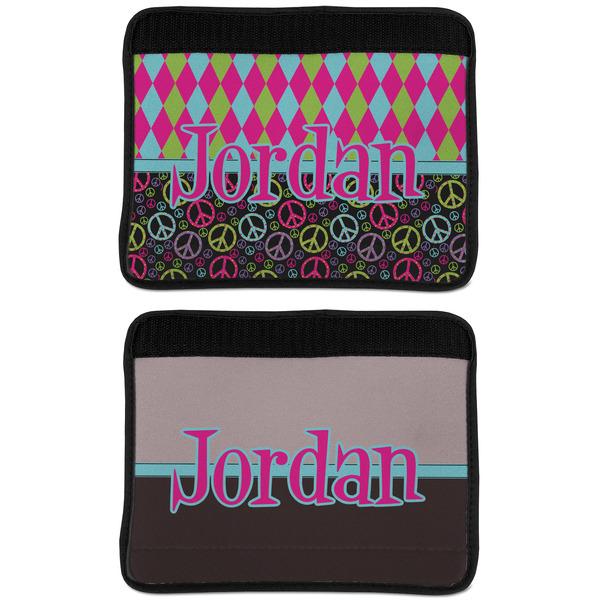 Harlequin & Peace Signs Seat Belt Cover (APPROVAL Update)