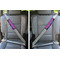 Harlequin & Peace Signs Seat Belt Covers (Set of 2 - In the Car)