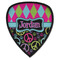 Harlequin & Peace Signs Shield Patch