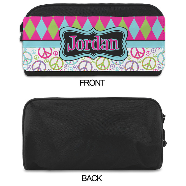 Harlequin & Peace Signs Shoe Bags - APPROVAL