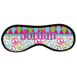 Harlequin & Peace Signs Sleeping Eye Masks - Large (Personalized)