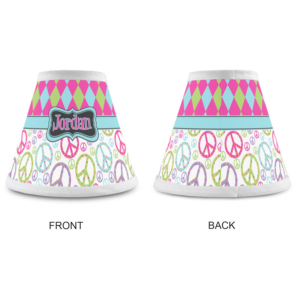 Harlequin & Peace Signs Small Chandelier Lamp - Approval