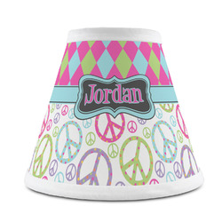 Harlequin & Peace Signs Chandelier Lamp Shade (Personalized)