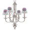Harlequin & Peace Signs Small Chandelier Shade - LIFESTYLE (on chandelier)
