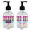Harlequin & Peace Signs Glass Soap/Lotion Dispenser - Approval
