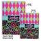Harlequin & Peace Signs Soft Cover Journal - Compare