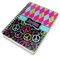 Harlequin & Peace Signs Spiral Journal 7 x 10 - Main