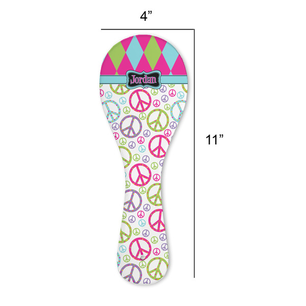 Harlequin & Peace Signs Spoon Rest Trivet - APPROVAL