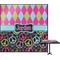 Harlequin & Peace Signs Square Table Top