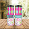 Harlequin & Peace Signs Stainless Steel Tumbler - Lifestyle