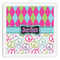 Harlequin & Peace Signs Paper Dinner Napkins (Personalized)