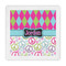 Harlequin & Peace Signs Standard Decorative Napkin - Front View