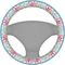 Harlequin & Peace Signs Steering Wheel Cover