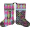 Harlequin & Peace Signs Stocking - Double-Sided - Approval