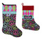 Harlequin & Peace Signs Stockings - Side by Side compare