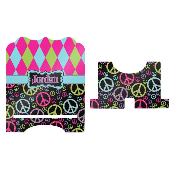 Harlequin & Peace Signs Stylized Tablet Stand - Apvl