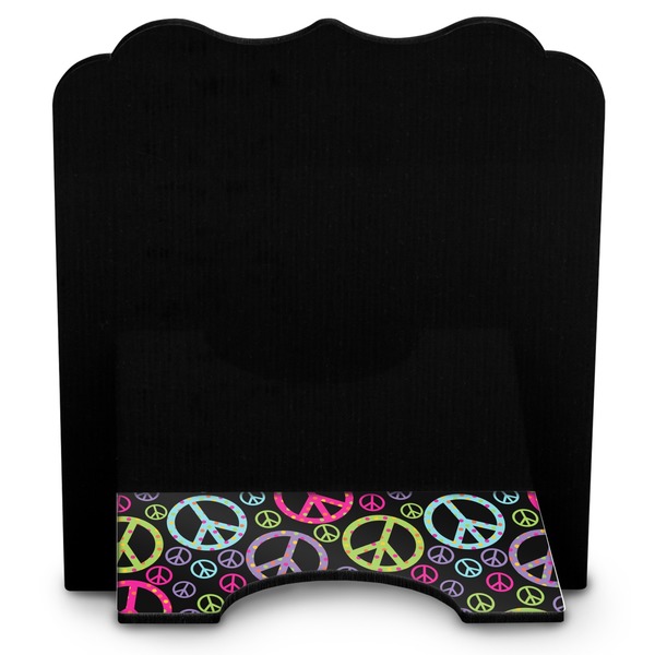 Harlequin & Peace Signs Stylized Tablet Stand - Back