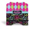 Harlequin & Peace Signs Stylized Tablet Stand - Front without iPad