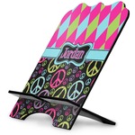 Harlequin & Peace Signs Stylized Tablet Stand (Personalized)