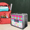 Harlequin & Peace Signs Tin Lunchbox - LIFESTYLE