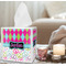 Harlequin & Peace Signs Tissue Box - LIFESTYLE
