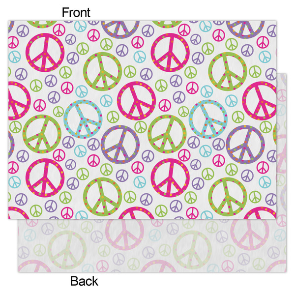 Harlequin & Peace Signs Tissue Paper - Heavyweight - Large - Front & Back