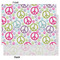 Harlequin & Peace Signs Tissue Paper - Heavyweight - Large - Front & Back