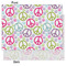 Harlequin & Peace Signs Tissue Paper - Heavyweight - Medium - Front & Back