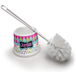 Harlequin & Peace Signs Toilet Brush (Personalized)